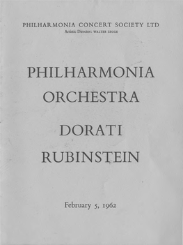 Philharmonia Orchestra Dorati Rubinstein