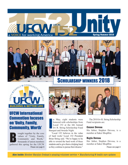 UFCW International Convention Focuses on 'Unity, Family