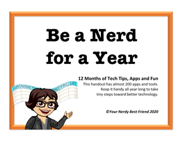 Be a Nerd for a Year