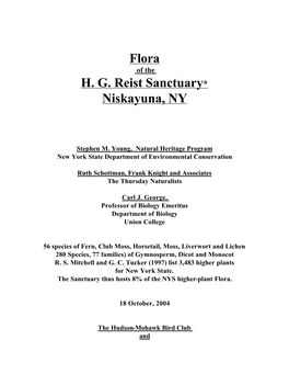Flora H. G. Reist Sanctuary* Niskayuna, NY