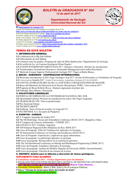 Boletín Graduados Geología