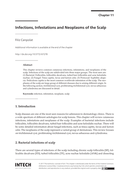 Infections, Infestations and Neoplasms of the Scalp Infections, Infestations and Neoplasms of the Scalp