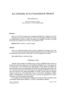 Las Labiadas De La Comunidad De Madrid