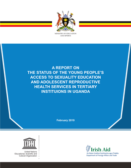 A Report on the Status of the Young People's Access to Sexuality Education and Adolescent Reproductive Health Services in Tert