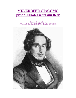 MEYERBEER GIACOMO Propr