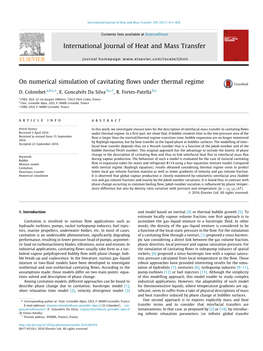 On Numerical Simulation of Cavitating Flows Under Thermal Regime