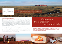 Experience the Outback in Luxury and Style