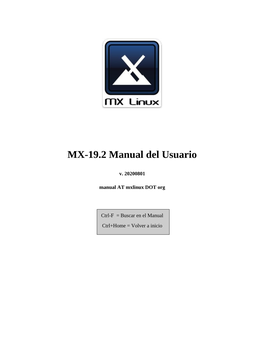 MX-19.2 Manual Del Usuario