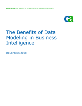 The Benefits of Data Modeling in Business Intelligence