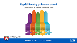 Regeltillämpning På Kommunal Nivå Undersökning Av Sveriges Kommuner 2020