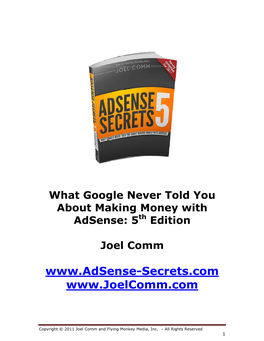 Google Adsense Secrets 5.0.Pdf