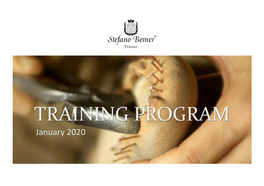 2020 NEW Artisan Shoemaking Program