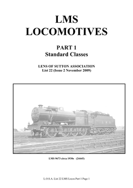 Lms Locomotives