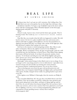 Real Life by Lewis Shiner