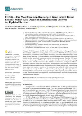 EWSR1—The Most Common Rearranged Gene in Soft Tissue Lesions, Which Also Occurs in Different Bone Lesions: an Updated Review