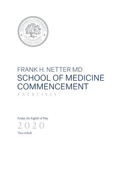 2020 Frank H. Netter MD School of Medicine Virtual Commencement Exercises, Quinnipiac University