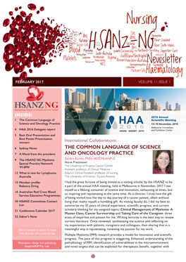 HSANZ-NG Newsletter