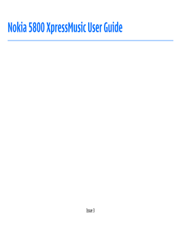 Nokia 5800 Xpressmusic User Guide