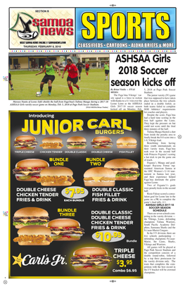 ASHSAA Girls 2018 Soccer Season Kicks