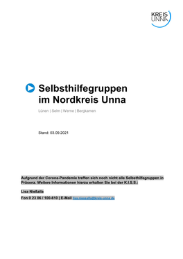 Selbsthilfegruppen Im Nordkreis Unna