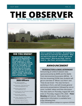 The Observer Vol. 6