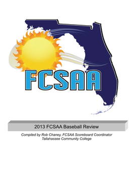 2013 FCSAA Baseball Review