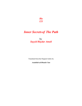 Inner Secrets of the Path