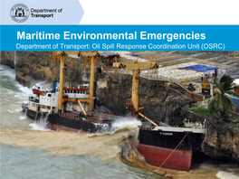 Maritime Environmental Emergencies