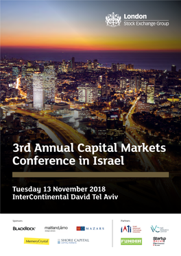 3Rd Annual Capital Markets Conference in Israel