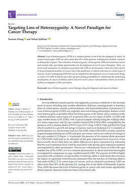 Targeting Loss of Heterozygosity: a Novel Paradigm for Cancer Therapy