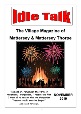 The Village Magazine of Mattersey & Mattersey Thorpe