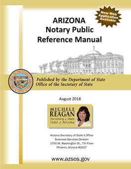 ARIZONA Notary Public Reference Manual