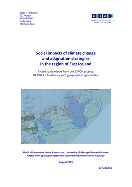 Climate Change East Iceland