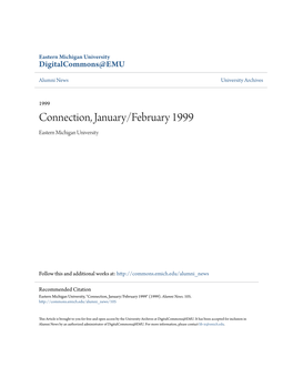 Connection, January/February 1999 Eastern Michigan University
