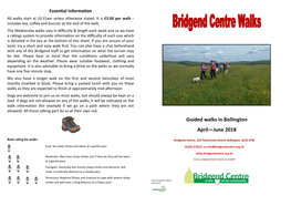 Guided Walks in Bollington April—June 2018