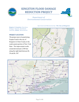 Kingston Flood Damage Reduction Project