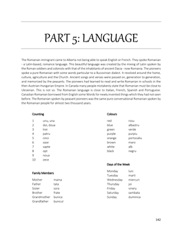 Part 5: Language