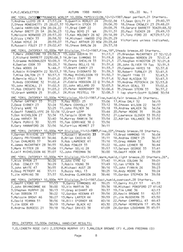 VMC 'EMIL ZATOPPC1 "RUNNERS WORLD” 10.000M "A"PIV ISION.12-12-1987.Near Perfect.21 Starters. 1.Andrew LLOYD 28