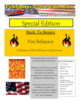 Fire Behavior Special Edition