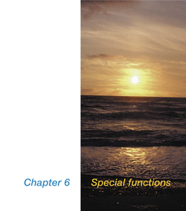 Chapter 6 Special Functions