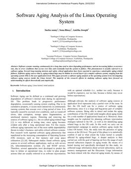 Software Aging Analysis of the Linux Operating System