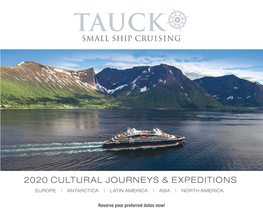 2020 Cultural Journeys & Expeditions