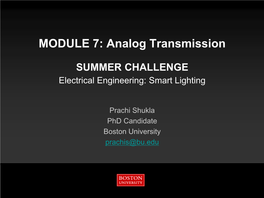 MODULE 7 Analog Transmission