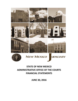 State of New Mexico Administrative Office of the Courts Financial Statements