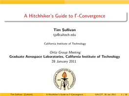 A Hitchhiker's Guide to Γ-Convergence