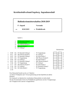 Kreisfussballverband Segeberg Jugendausschuß