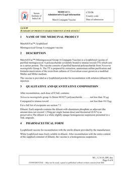 Date of Submission M1 1.2.4.10 SPC.Doc Page 0 of 8