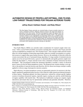 Automated Design of Propellant-Optimal, End-To-End, Low-Thrust Trajectories for Trojan Asteroid Tours