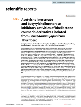 Acetylcholinesterase and Butyrylcholinesterase Inhibitory