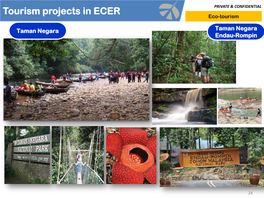 Tourism Projects in ECER PRIVATE & CONFIDENTIAL Eco-Tourism